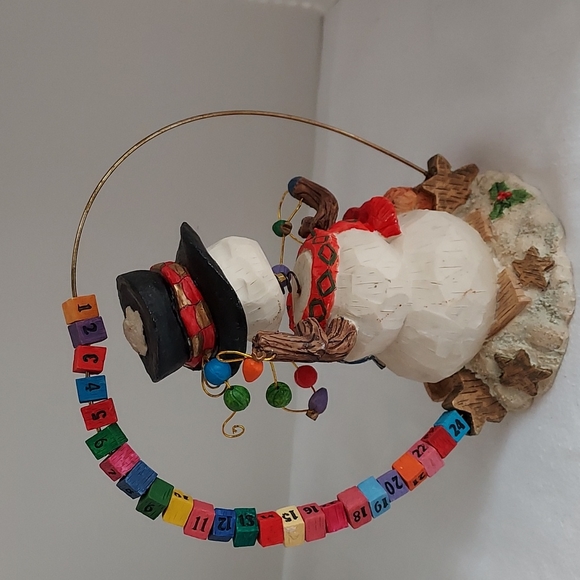 Bobble Snowman Countdown to Christmas  Decoration - Picture 3 of 7